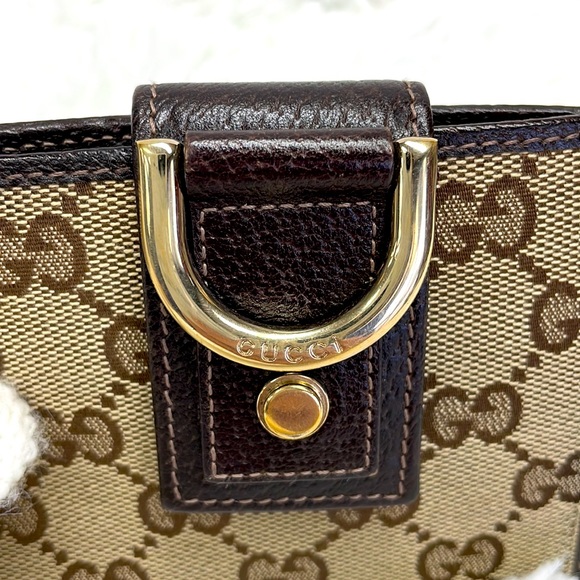 GUCCI BIFOLD MONOGRAM WEBLINE GG WALLET VGC - Picture 6 of 14